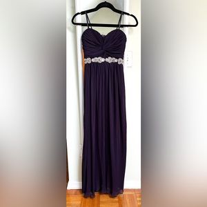 David’s Bridal Strapless Floor Length Gown